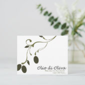 オリーブ油レシピカード ポストカード (スタンド正面)