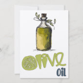 オリーブ油地中海のヘルシーオーガニックزيت زيتون 招待状 (正面)