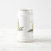 オリーブ油漫画イラストレーション ビールジョッキ (中央)