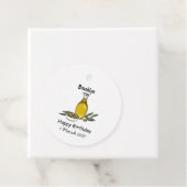 オリーブ油漫画イラストレーション フェイバータグ (インサイチュ)