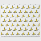 オリーブ油漫画イラストレーション ラッピングペーパー (フラット)