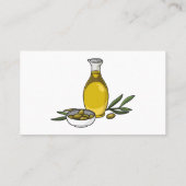 オリーブ油漫画イラストレーション 名刺 (裏面)