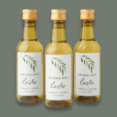 オリーブ油結婚式の引き出物ラベル ワインラベル