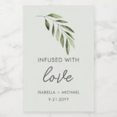 オリーブ油結婚式の引き出物ラベル ワインラベル (シングルラベル)