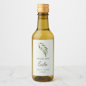 オリーブ油結婚式の引き出物ラベル ワインラベル (正面)