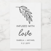 オリーブ油結婚式の引き出物ラベル ワインラベル (シングルラベル)