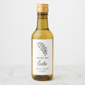 オリーブ油結婚式の引き出物ラベル ワインラベル (正面)