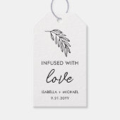 オリーブ油結婚式の引き出物 ギフトタグ (正面)