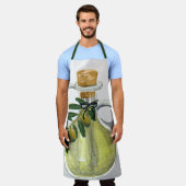 オリーブ油 エプロン (着用した状態)