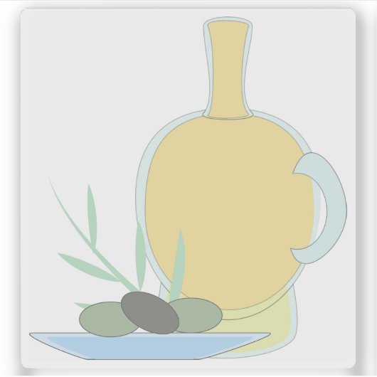 オリーブ油 シール (正面)