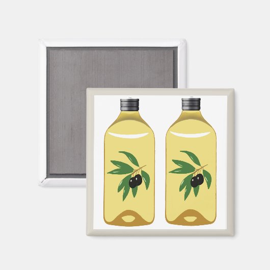 オリーブ油 マグネット (正面/裏面)