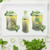 オリーブ油EVOO For Chefs キッチンタオル (折り畳み)