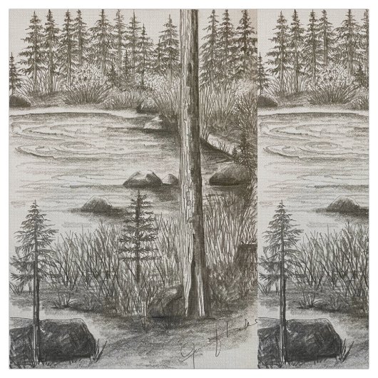 オリーブ湖 ファブリック (見本)