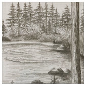 オリーブ湖 ファブリック (クローズアップ)