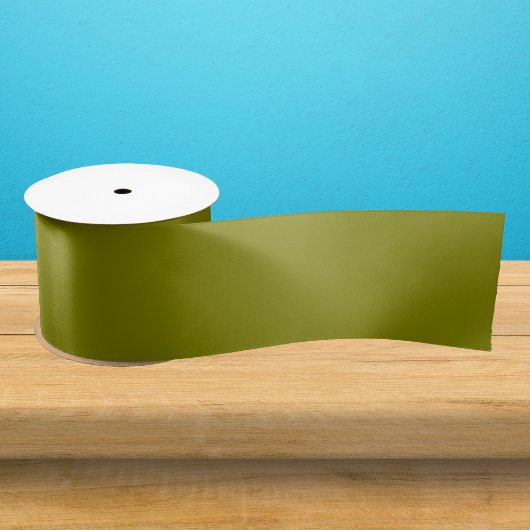 オリーブ無地の色 サテンリボン