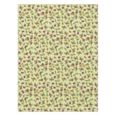 オリーブ素朴とオリーブの葉パターン テーブルクロス (正面)