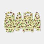 オリーブ素朴とオリーブの葉パターン フェイバーボックス (折り畳みなし)