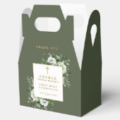 オリーブ素朴グリーンフローラ初の聖餐式 フェイバーボックス (オープン)