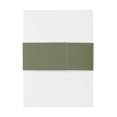 オリーブ素朴ツリーミニマルブ結婚ランチ 招待状ベリーバンド (裏面例)