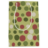 オリーブ素朴ドット抱き枕 ミディアムペーパーバッグ (正面)