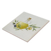 オリーブ素朴油ボトル タイル (側面)