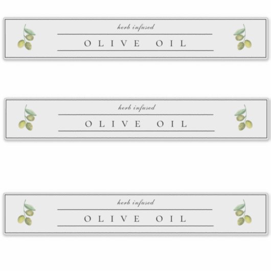 オリーブ素朴油ラベル シール (正面)