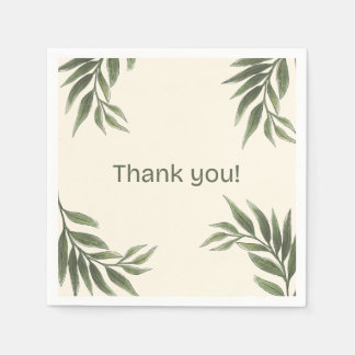 オリーブ結婚のナプキン スタンダードカクテルナプキン