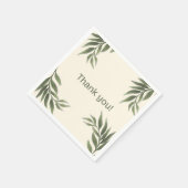 オリーブ結婚のナプキン スタンダードカクテルナプキン (角)