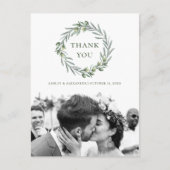 オリーブ結婚のボタニッイタリアンク感謝していユー ポストカード (正面)