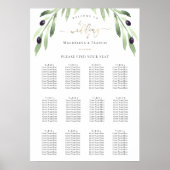 オリーブ結婚枝の座席表 ポスター (正面)