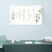 オリーブ結婚枝の歓迎サイン 横断幕 (トレードショー)