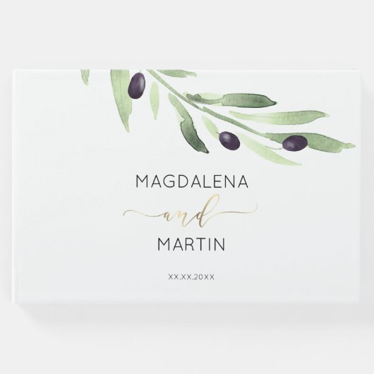 オリーブ結婚枝 ゲストブック (正面)