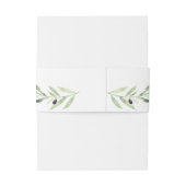 オリーブ結婚枝 招待状ベリーバンド (裏面例)