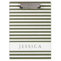 オリーブ緑と白ストライプののパターン名