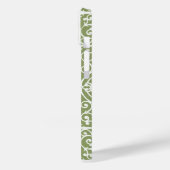 オリーブ緑のスクロールワークパターン Case-Mate iPhoneケース (裏面 / 左)