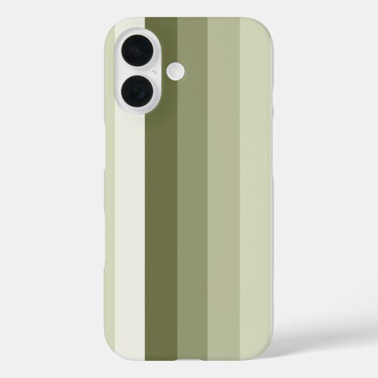 オリーブ緑の影のストライプ Case-Mate iPhoneケース (裏面)