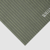 オリーブ緑ピンストライプ 薄葉紙 (詳細)