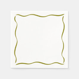 オリーブ縁どお洒落ア・ティニの少し古い誕生日 スタンダードカクテルナプキン