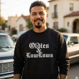 オリーブ色とロー・ロー・ロー・ロー・ホワイト スウェットシャツ