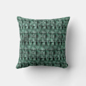 オリーブ色と斑点の長方形の形状 クッション (裏面)