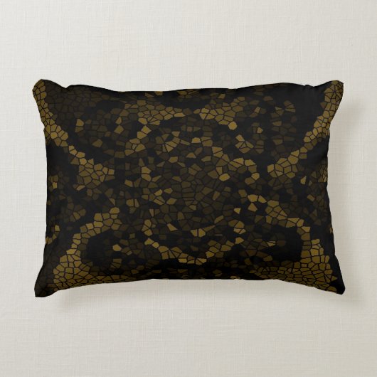 オリーブ色のステンドグラス蝶 アクセントクッション (正面)