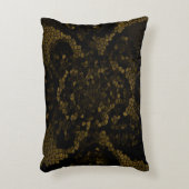 オリーブ色のステンドグラス蝶 アクセントクッション (正面(垂直))