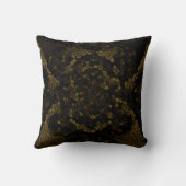 オリーブ色のステンドグラス蝶 クッション (裏面)