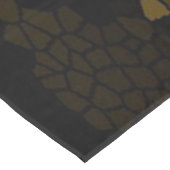 オリーブ色のステンドグラス蝶 テーブルクロス (アングル)