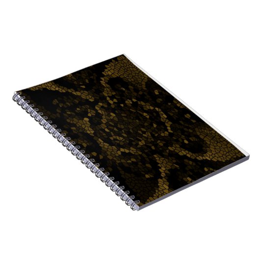 オリーブ色のステンドグラス蝶 ノートブック (右側)