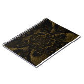 オリーブ色のステンドグラス蝶 ノートブック (左側)