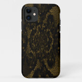 オリーブ色のステンドグラス蝶 Case-Mate iPhoneケース (裏面)