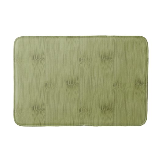 オリーブ色のモスグリーン木穀物のタケの一見 バスマット (正面)