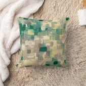 オリーブ色のライムタン及びJuul著灰色の装飾の枕 クッション (ブランケット)