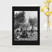 オリーブ色の収穫パレスチナ1886年 カード (黄色い花)